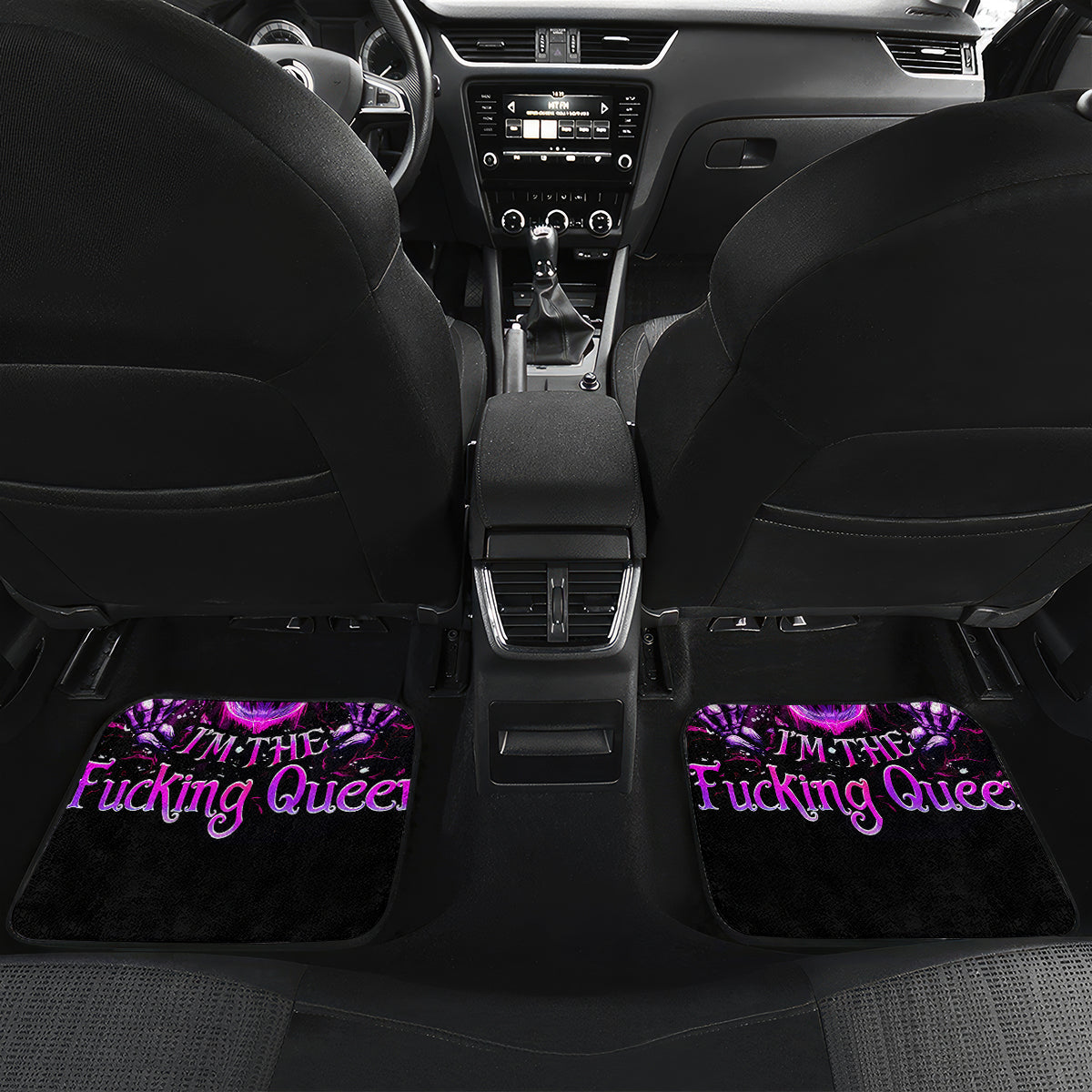 Queen Skull Car Mats Bitch I'm Not A Princess I'm The Fucking Queen - Wonder Print Shop
