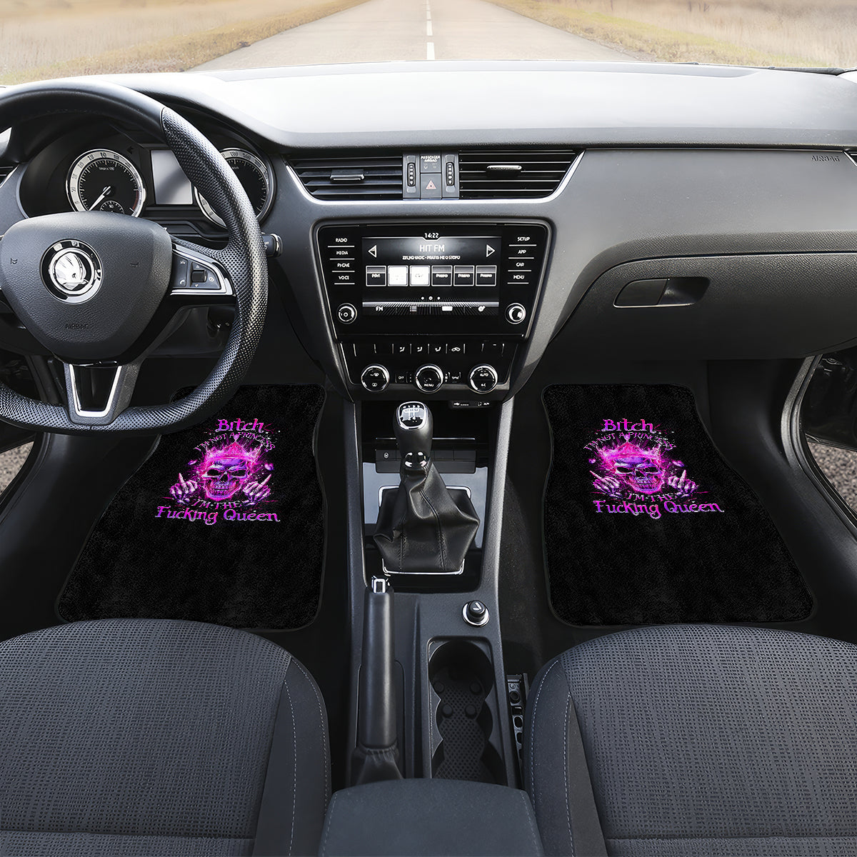 Queen Skull Car Mats Bitch I'm Not A Princess I'm The Fucking Queen - Wonder Print Shop