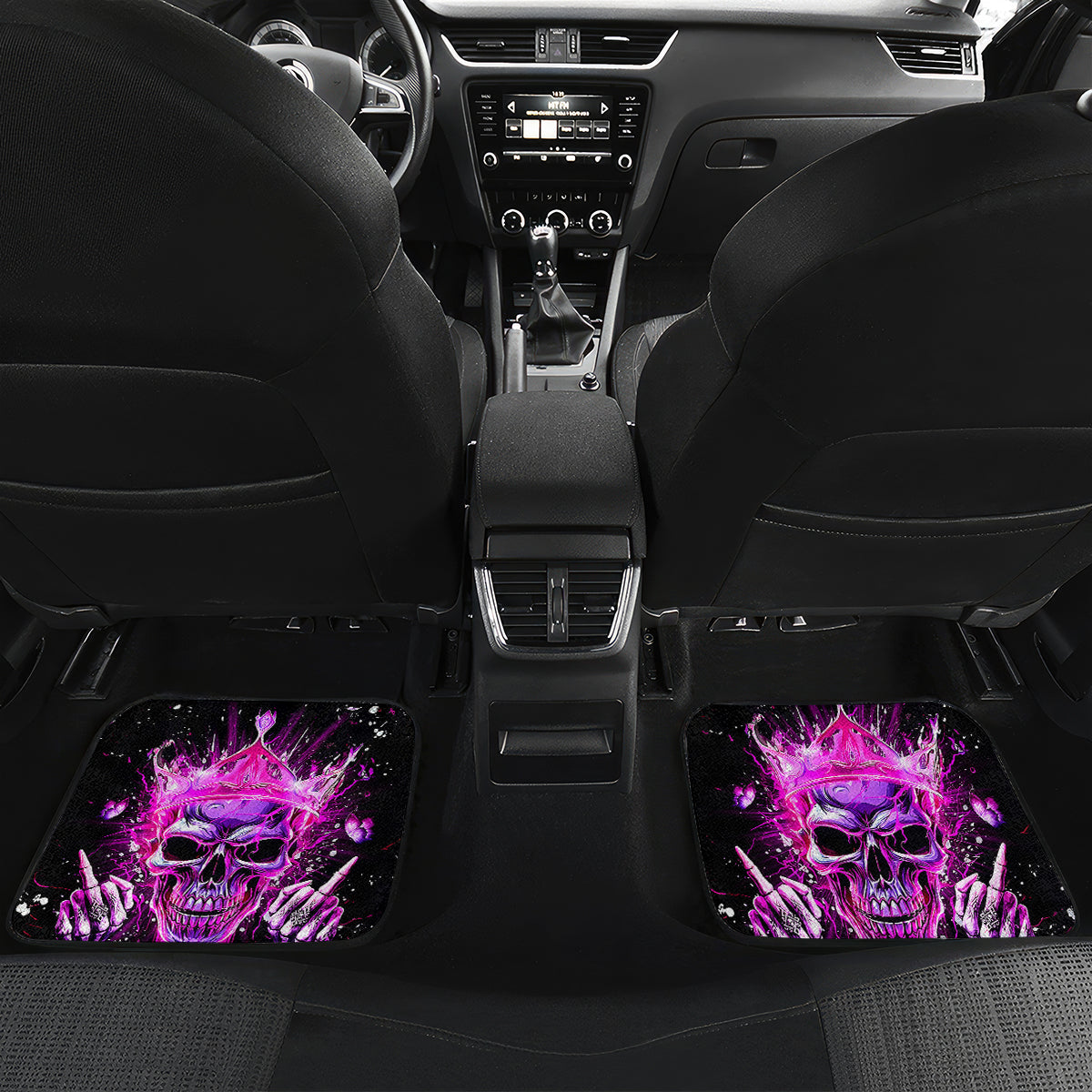 Queen Skull Car Mats Bitch I'm Not A Princess I'm The Fucking Queen - Wonder Print Shop