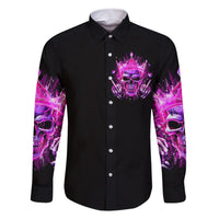 Queen Skull Family Matching Short Sleeve Bodycon Dress and Hawaiian Shirt Bitch I'm Not A Princess I'm The Fucking Queen - Wonder Print Shop