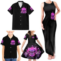 Queen Skull Family Matching Tank Maxi Dress and Hawaiian Shirt Bitch I'm Not A Princess I'm The Fucking Queen - Wonder Print Shop