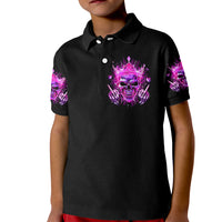 Queen Skull Kid Polo Shirt Bitch I'm Not A Princess I'm The Fucking Queen - Wonder Print Shop