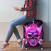 Queen Skull Luggage Cover Bitch I'm Not A Princess I'm The Fucking Queen - Wonder Print Shop