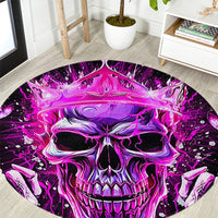 Queen Skull Round Carpet Bitch I'm Not A Princess I'm The Fucking Queen