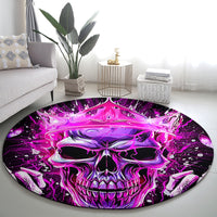 Queen Skull Round Carpet Bitch I'm Not A Princess I'm The Fucking Queen