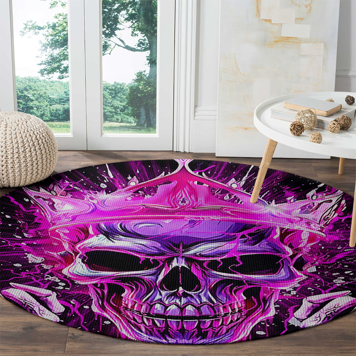 Queen Skull Round Carpet Bitch I'm Not A Princess I'm The Fucking Queen