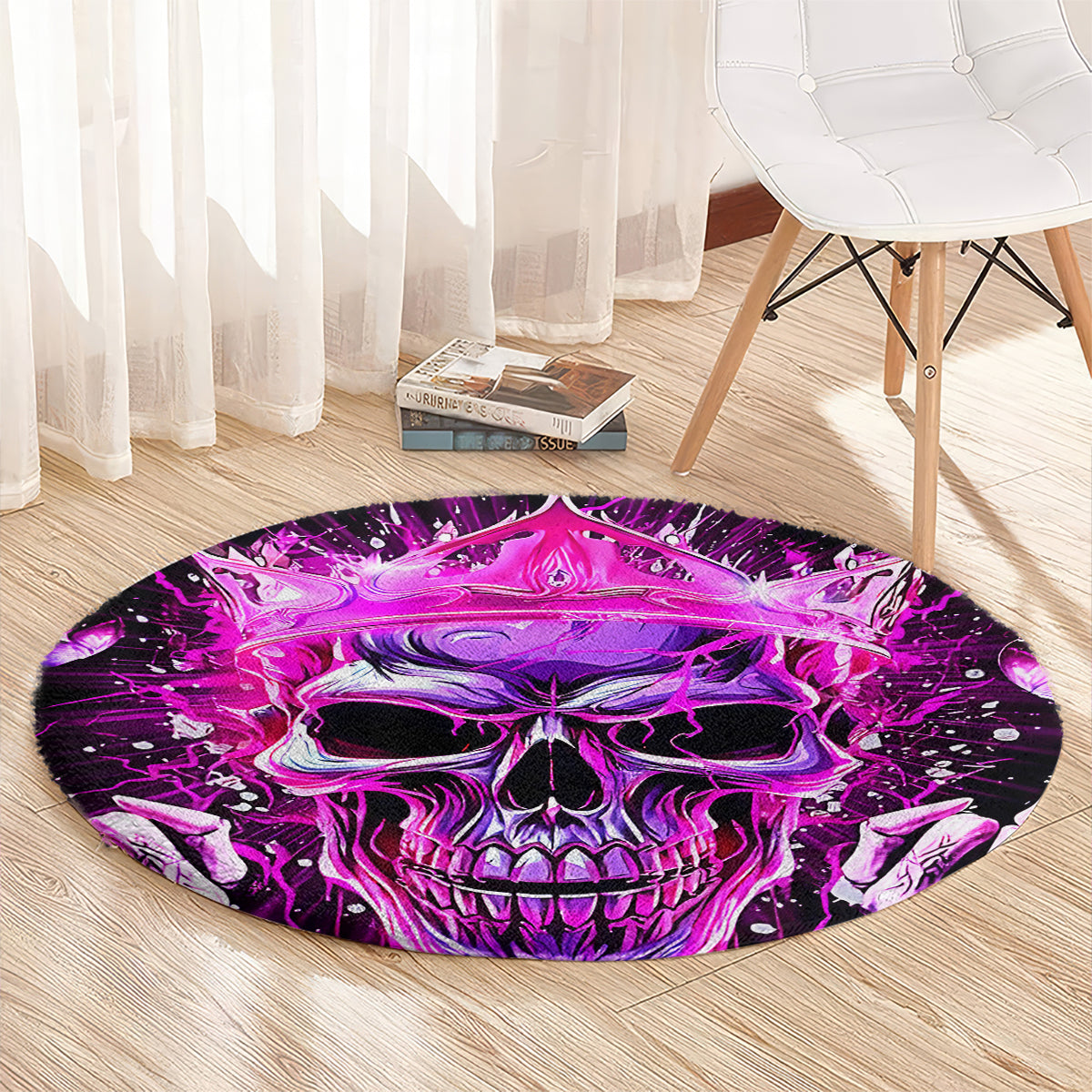 Queen Skull Round Carpet Bitch I'm Not A Princess I'm The Fucking Queen