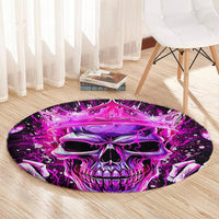 Queen Skull Round Carpet Bitch I'm Not A Princess I'm The Fucking Queen