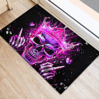 Queen Skull Rubber Doormat Bitch I'm Not A Princess I'm The Fucking Queen - Wonder Print Shop