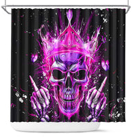 Queen Skull Shower Curtain Bitch I'm Not A Princess I'm The Fucking Queen