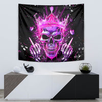 Queen Skull Tapestry Bitch I'm Not A Princess I'm The Fucking Queen - Wonder Print Shop