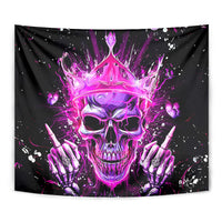 Queen Skull Tapestry Bitch I'm Not A Princess I'm The Fucking Queen - Wonder Print Shop