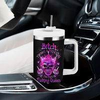 Queen Skull Tumbler With Handle Bitch I'm Not A Princess I'm The Fucking Queen - Wonder Print Shop