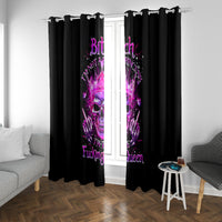 Queen Skull Window Curtain Bitch I'm Not A Princess I'm The Fucking Queen - Wonder Print Shop