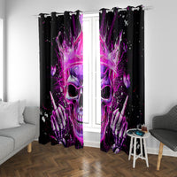 Queen Skull Window Curtain Bitch I'm Not A Princess I'm The Fucking Queen - Wonder Print Shop