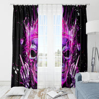 Queen Skull Window Curtain Bitch I'm Not A Princess I'm The Fucking Queen - Wonder Print Shop