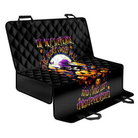 Pumpkin Witch Skull Back Car Seat Cover In My Defense The Moon Was Full And I Was Left Unsupervided - Wonder Print Shop