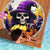 Pumpkin Witch Skull Beach Blanket In My Defense The Moon Was Full And I Was Left Unsupervided - Wonder Print Shop