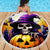 Pumpkin Witch Skull Beach Blanket In My Defense The Moon Was Full And I Was Left Unsupervided - Wonder Print Shop
