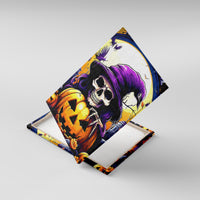 Pumpkin Witch Skull Canvas Wall Art In My Defense The Moon Was Full And I Was Left Unsupervided - Wonder Print Shop