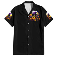 Pumpkin Witch Skull Family Matching Off Shoulder Maxi Dress and Hawaiian Shirt In My Defense The Moon Was Full And I Was Left Unsupervided - Wonder Print Shop