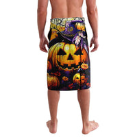 Pumpkin Witch Skull Lavalava In My Defense The Moon Was Full And I Was Left Unsupervided - Wonder Print Shop