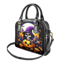 Pumpkin Witch Skull Shoulder Handbag In My Defense The Moon Was Full And I Was Left Unsupervided