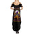 Pumpkin Witch Skull Summer Maxi Dress In My Defense The Moon Was Full And I Was Left Unsupervided - Wonder Print Shop