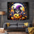 Pumpkin Witch Skull Tapestry In My Defense The Moon Was Full And I Was Left Unsupervided - Wonder Print Shop