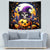 Pumpkin Witch Skull Tapestry In My Defense The Moon Was Full And I Was Left Unsupervided - Wonder Print Shop