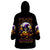 Pumpkin Witch Skull Wearable Blanket Hoodie In My Defense The Moon Was Full And I Was Left Unsupervided - Wonder Print Shop