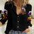 Pumpkin Witch Skull Women Casual Shirt In My Defense The Moon Was Full And I Was Left Unsupervided - Wonder Print Shop