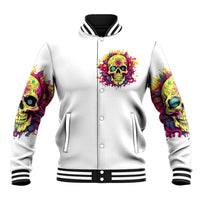 Flower Skull Baseball Jacket Judge Me When You 're Perfect Otherwise Shut Up - Wonder Print Shop