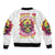 Flower Skull Bomber Jacket Judge Me When You 're Perfect Otherwise Shut Up - Wonder Print Shop
