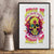 Flower Skull Canvas Wall Art Judge Me When You're Perfect Otherwise Shut Up - Wonder Print Shop
