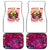 Flower Skull Car Mats Judge Me When You're Perfect Otherwise Shut Up - Wonder Print Shop