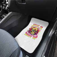 Flower Skull Car Mats Judge Me When You're Perfect Otherwise Shut Up - Wonder Print Shop