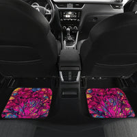 Flower Skull Car Mats Judge Me When You're Perfect Otherwise Shut Up - Wonder Print Shop