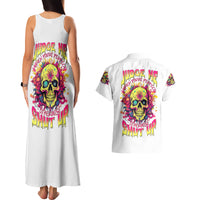 Flower Skull Couples Matching Tank Maxi Dress and Hawaiian Shirt Judge Me When You're Perfect Otherwise Shut Up - Wonder Print Shop