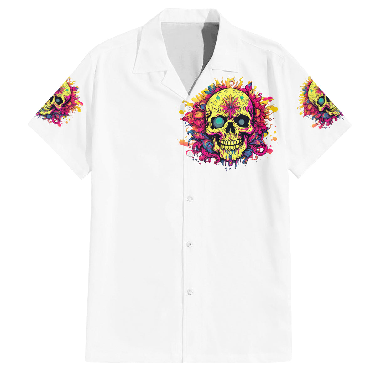 Flower Skull Family Matching Puletasi and Hawaiian Shirt Judge Me When You're Perfect Otherwise Shut Up - Wonder Print Shop