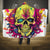 Flower Skull Hooded Blanket Judge Me When You're Perfect Otherwise Shut Up