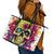 Flower Skull Leather Tote Bag Judge Me When You're Perfect Otherwise Shut Up - Wonder Print Shop