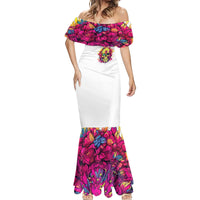 Flower Skull Mermaid Dress Judge Me When You're Perfect Otherwise Shut Up - Wonder Print Shop