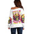 Flower Skull Off Shoulder Sweater Judge Me When You 're Perfect Otherwise Shut Up - Wonder Print Shop