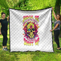 Flower Skull Quilt Judge Me When You're Perfect Otherwise Shut Up - Wonder Print Shop