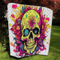 Flower Skull Quilt Judge Me When You're Perfect Otherwise Shut Up - Wonder Print Shop