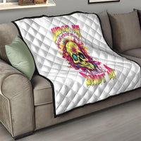 Flower Skull Quilt Judge Me When You're Perfect Otherwise Shut Up - Wonder Print Shop