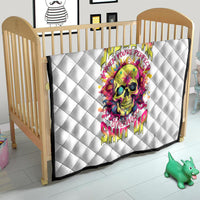 Flower Skull Quilt Judge Me When You're Perfect Otherwise Shut Up - Wonder Print Shop