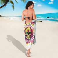 Flower Skull Sarong Judge Me When You're Perfect Otherwise Shut Up - Wonder Print Shop