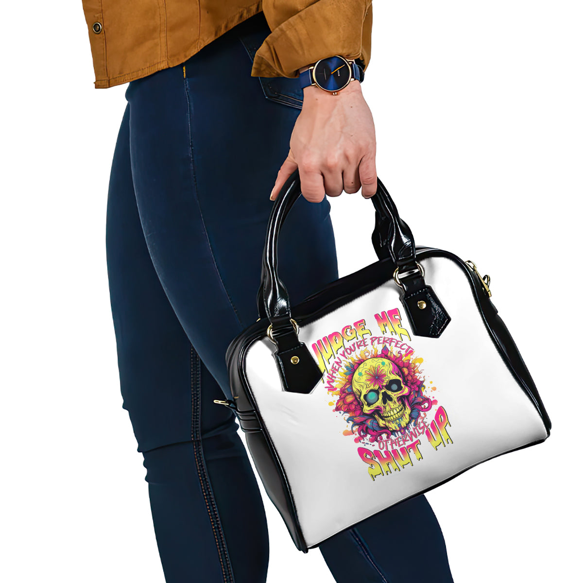 flower-skull-shoulder-handbag-judge-me-when-youre-perfect-otherwise-shut-up